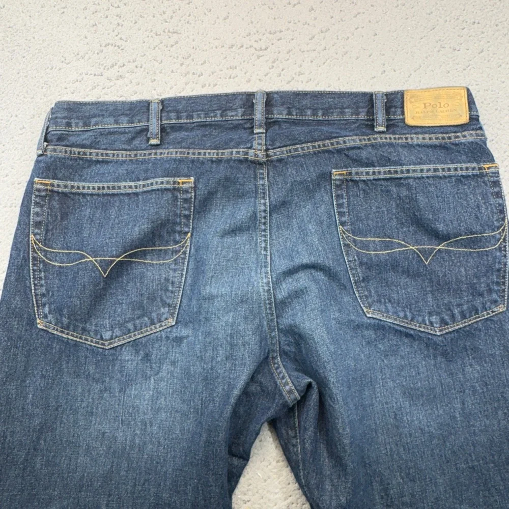 Polo Ralph Lauren Jeans Mens 40x32 Blue Hampton Relaxed Straight 5 Pocket Preppy